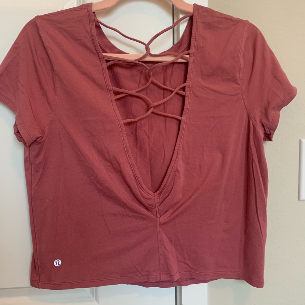 Lululemon Cutout Back Crop Top (10/12/M/L)